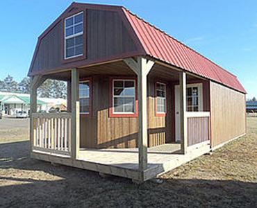 Urethane Deluxe Lofted Barn Cabin